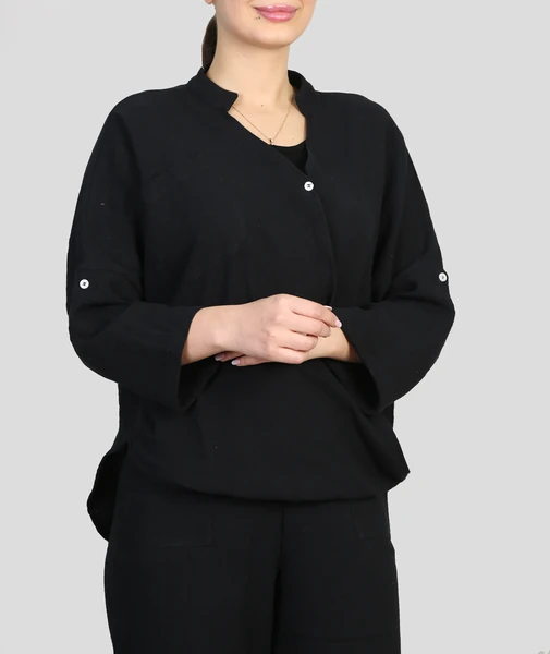 شومیز زنانه تاتینا - مشکی