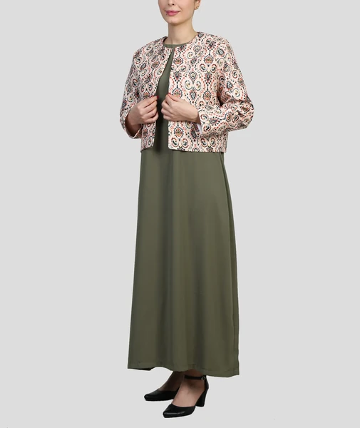 کت سارافون لینن ترنج - سبز