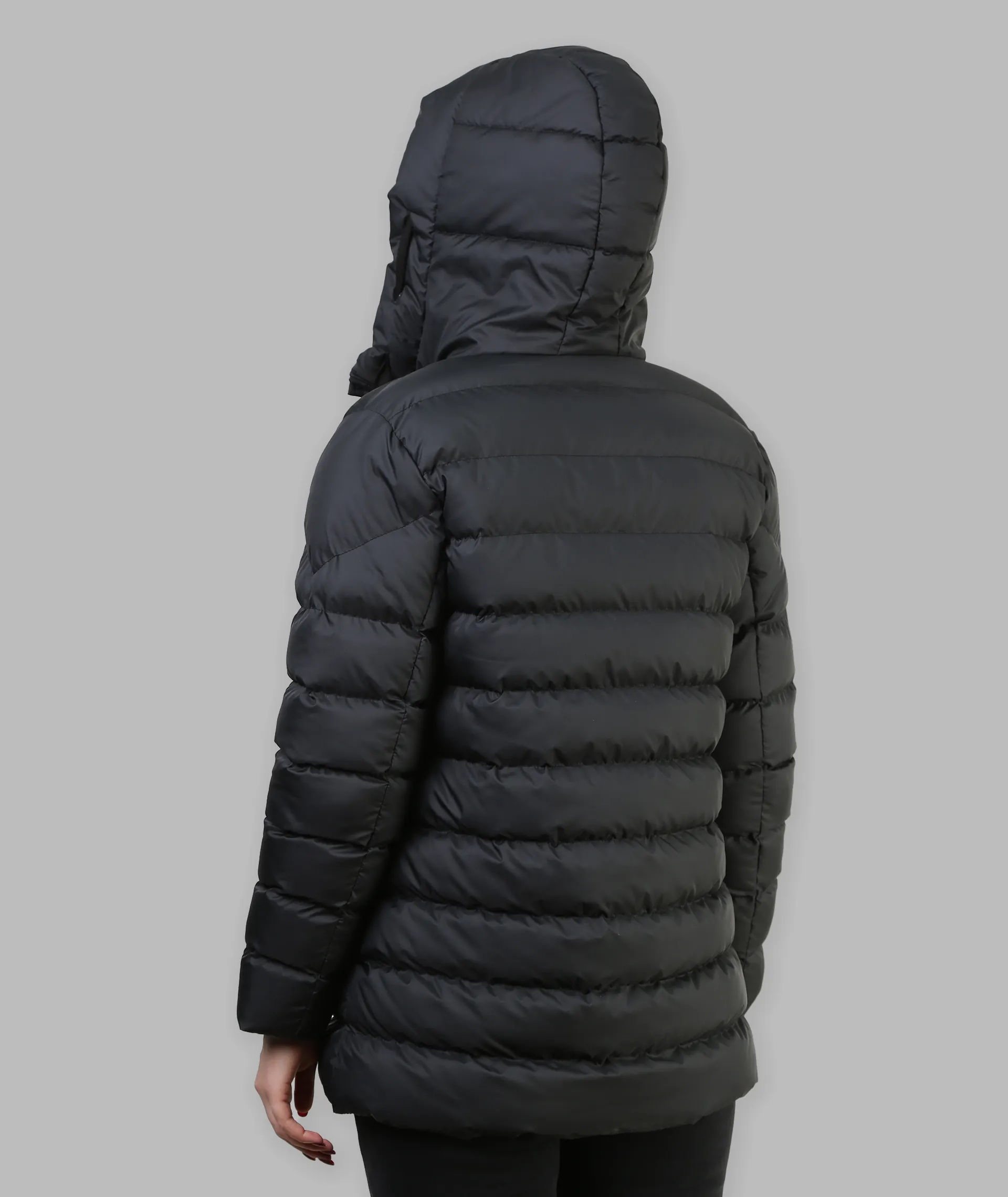 کاپشن زنانه شمعی بلند  یقه ایستاده  ثنا
