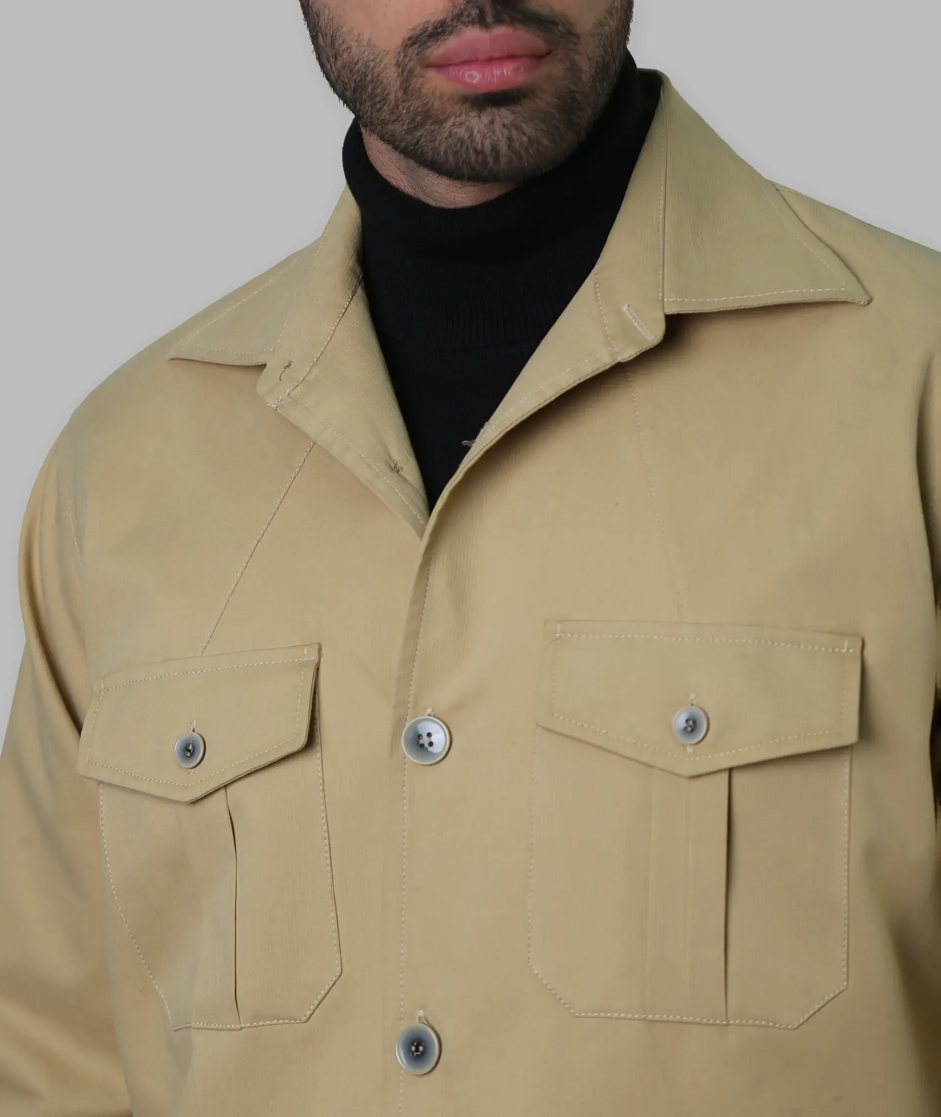 کت تک مردانه کتان سافارا