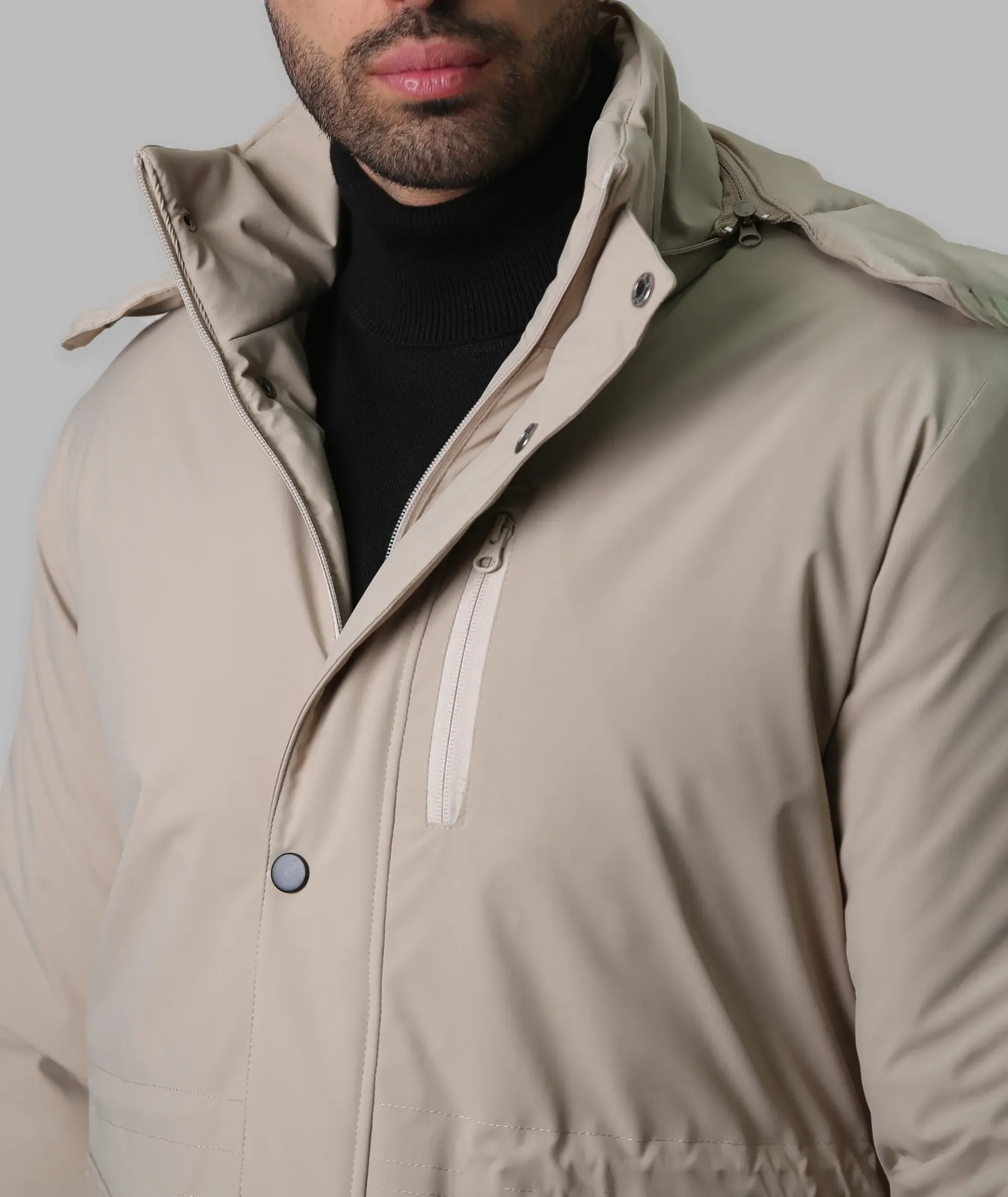 کاپشن مردانه یقه ایستاده بیمان