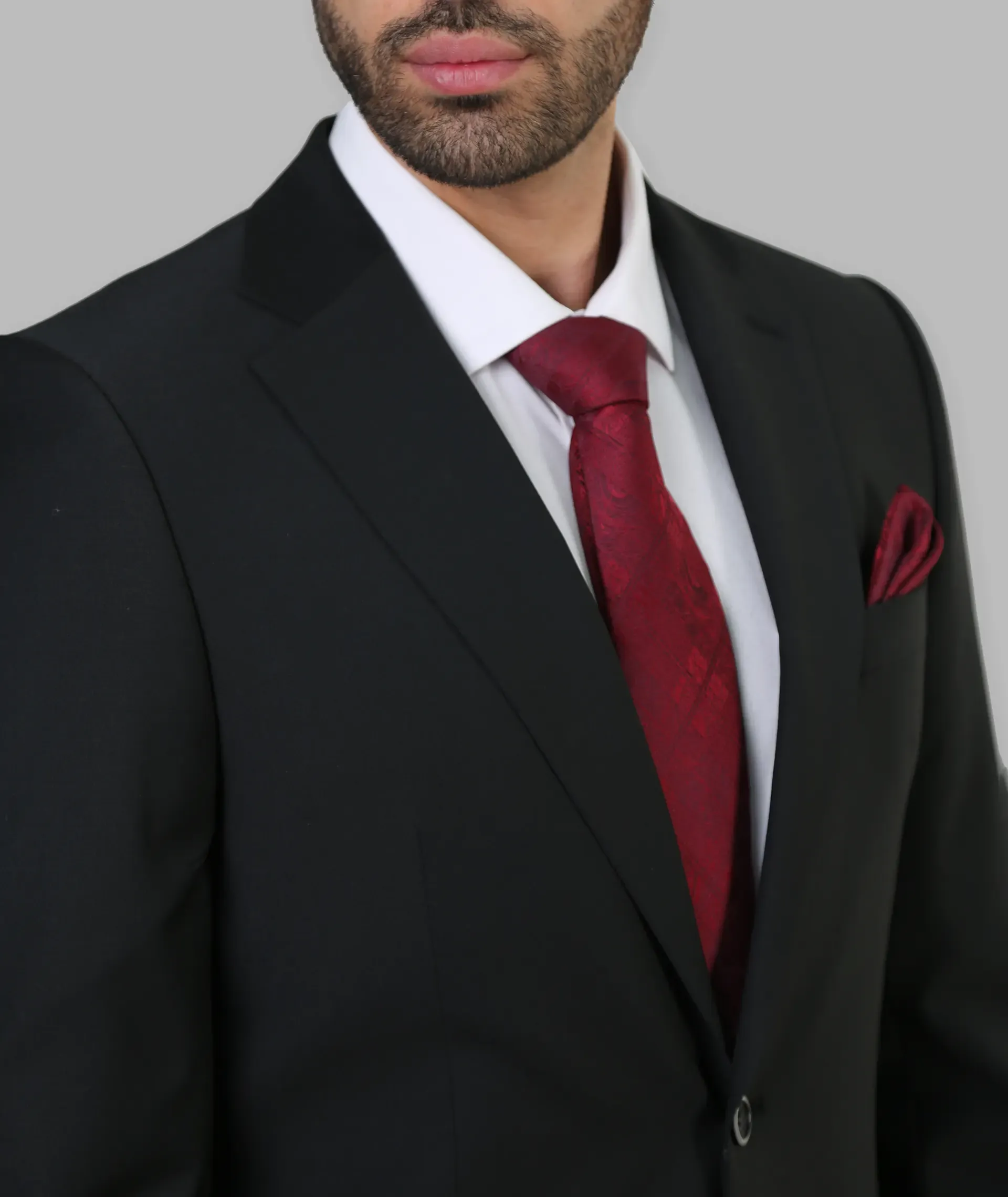 کت شلوار مردانه یقه انگلیسی دوچاک کلاسیک